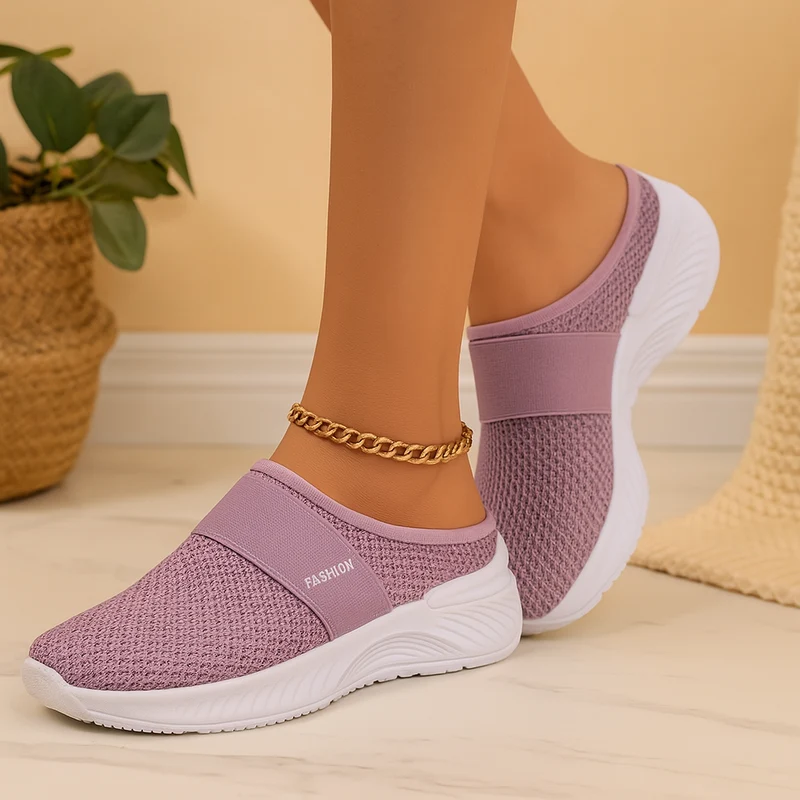 Slipper zum Hineinschlüpfen – Atmungsaktives Mesh-Obermaterial, weich gepolsterte Innensohle und strapazierfähige Gummisohle Nord Taschen