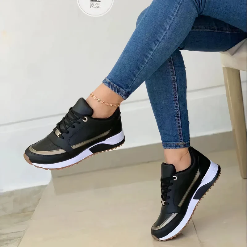 Orthopädische Schuhe - Schnürschuhe - Weicher Sohle - Walkingschuhe - Damen Sneakers