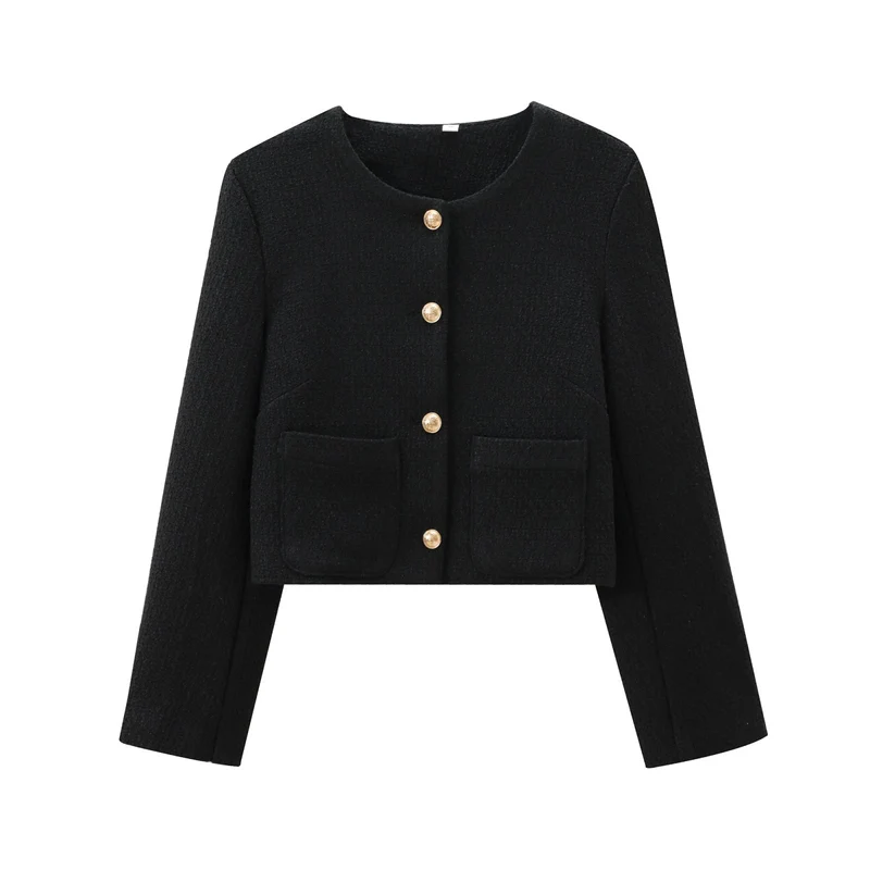 Nord Taschen | Tweed Blazer In Schwarz