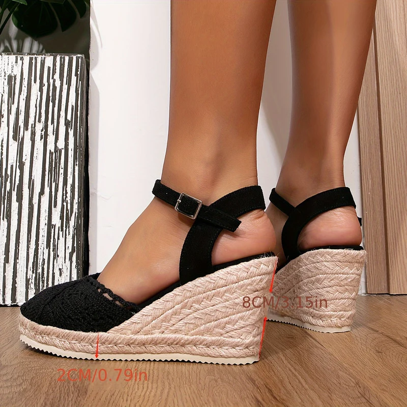Nord Taschen | Damen Espadrille Keilabsatz Sandalen