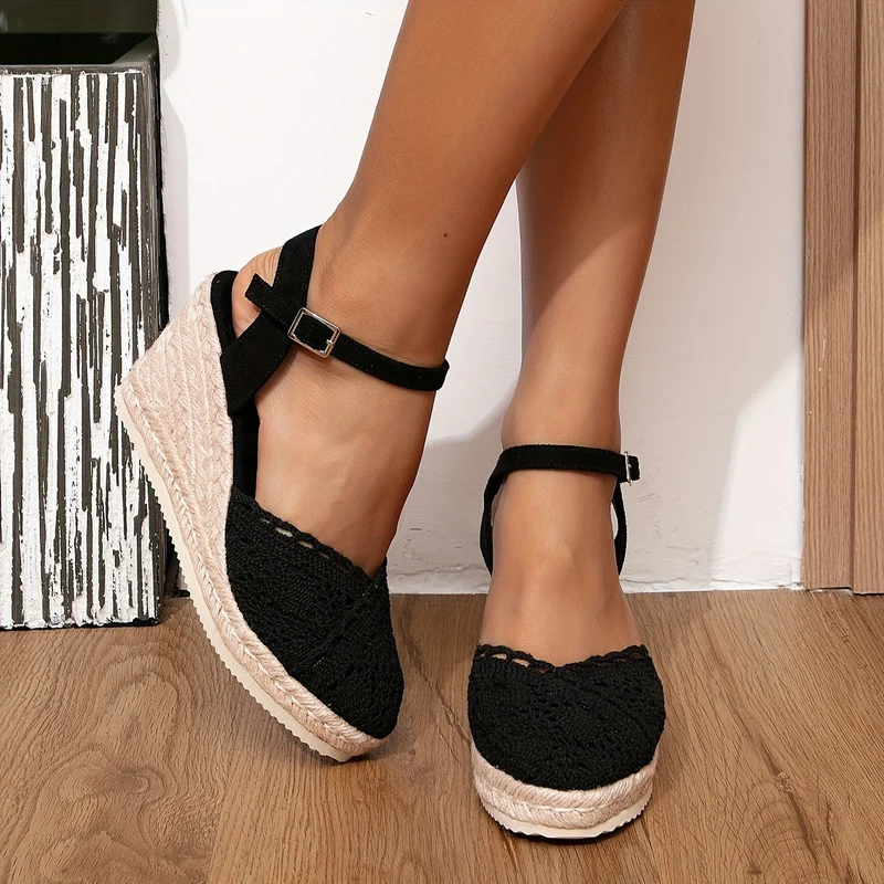 Nord Taschen | Damen Espadrille Keilabsatz Sandalen