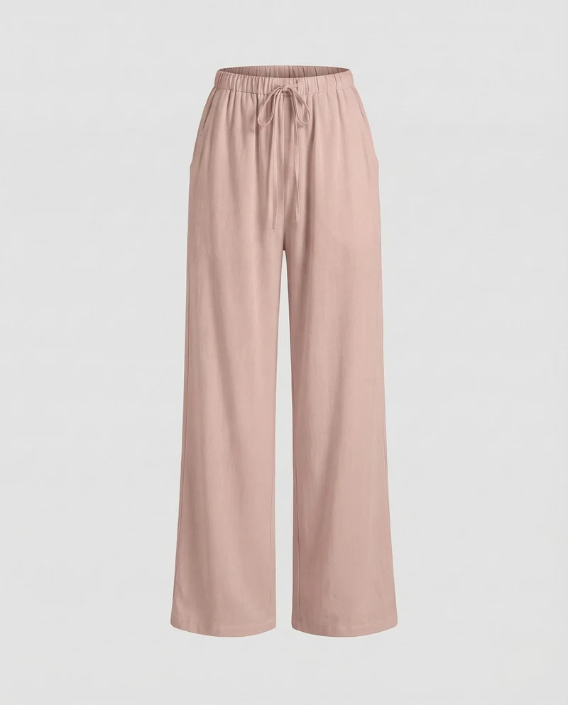 Damen Leinenhose Elastikbund