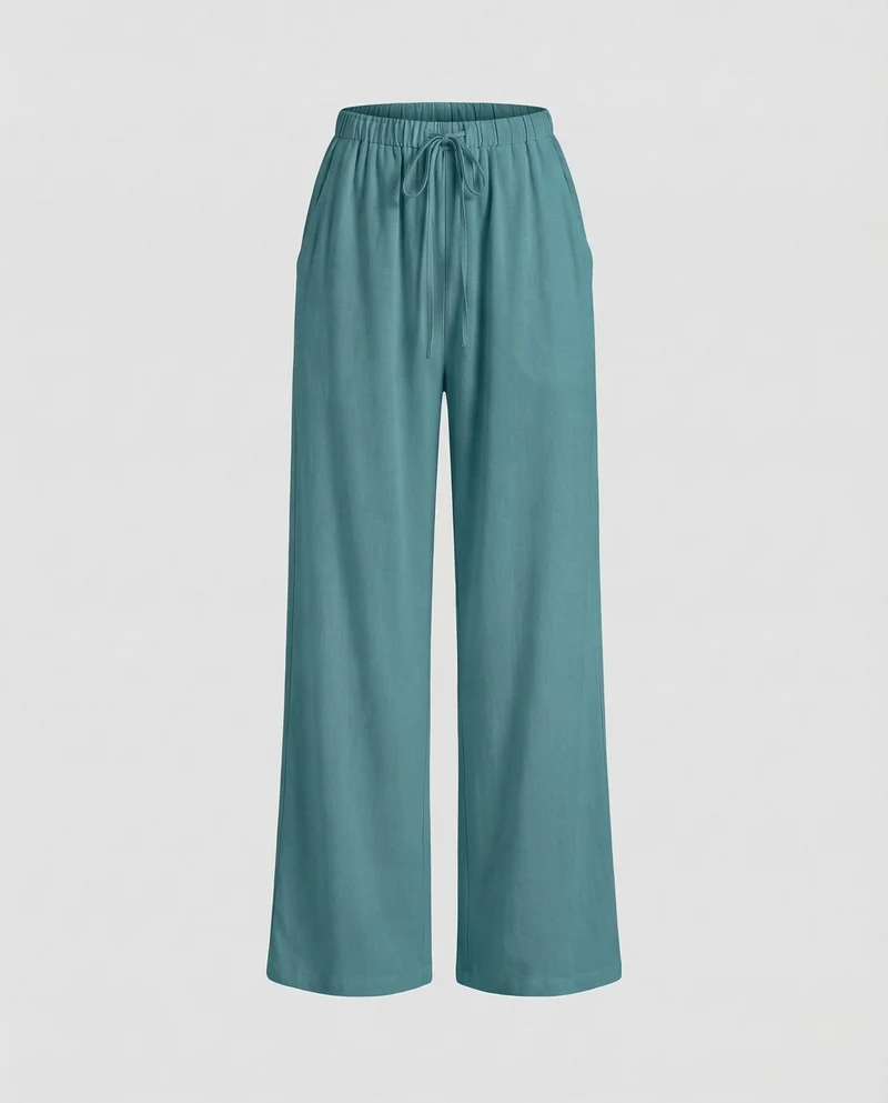 Damen Leinenhose Elastikbund