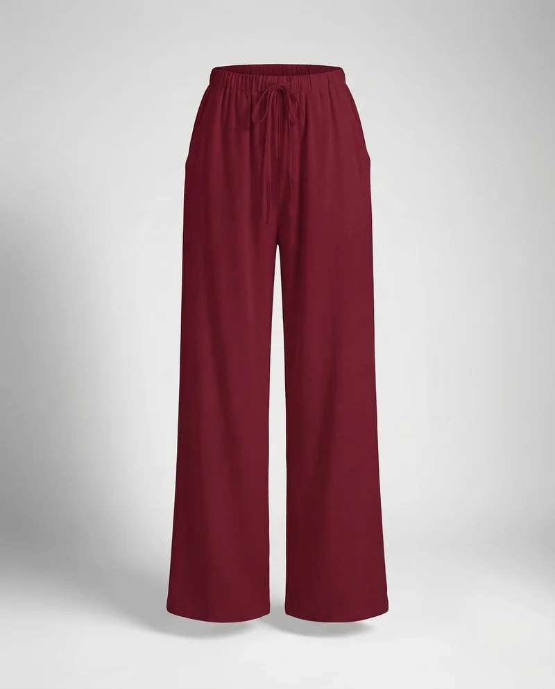 Damen Leinenhose Elastikbund