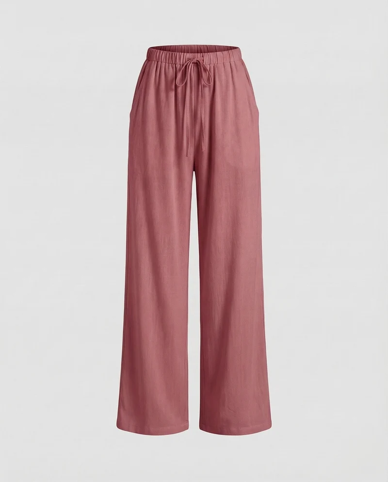 Damen Leinenhose Elastikbund