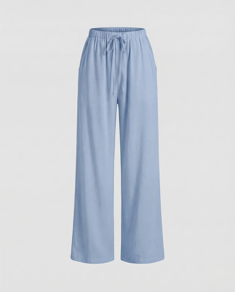 Damen Leinenhose Elastikbund