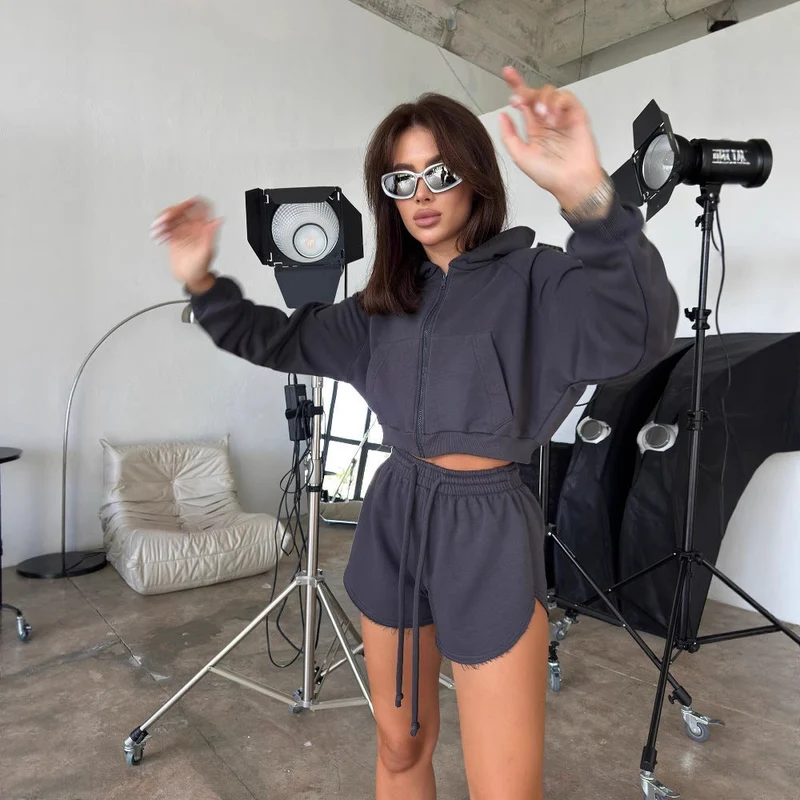 Damen Sportliches Zweiteiliges Set Nord Taschen