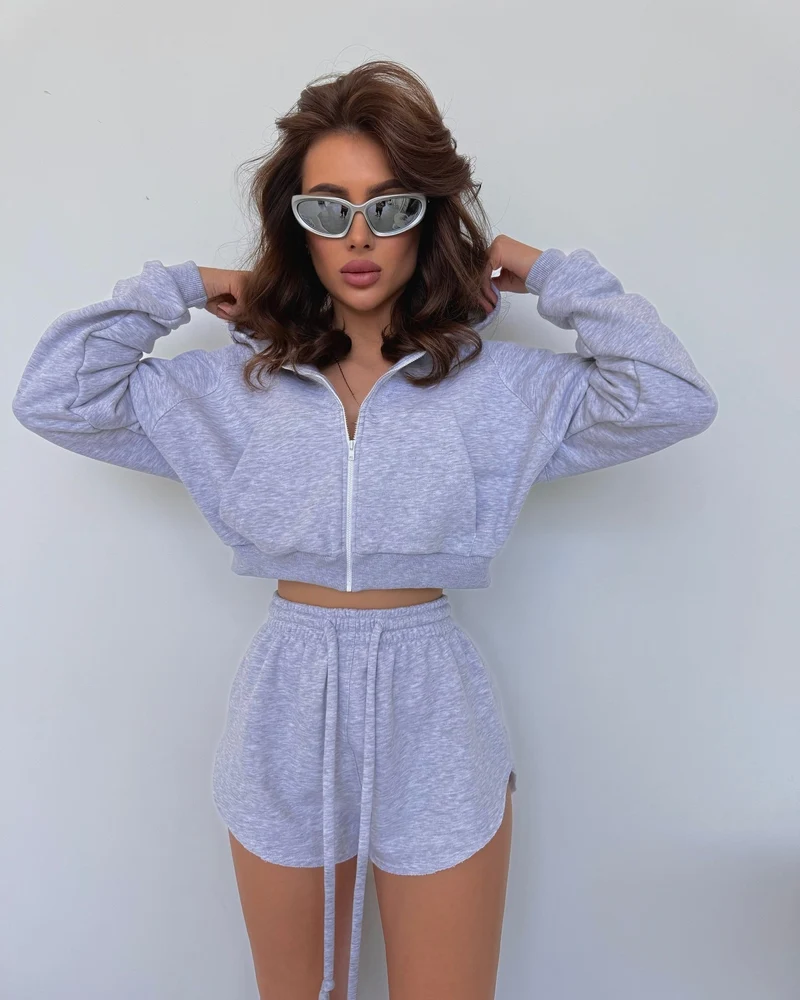 Damen Sportliches Zweiteiliges Set Nord Taschen