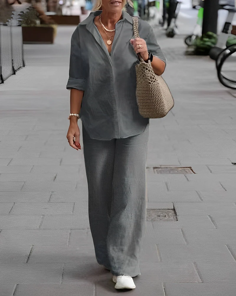 Nord Taschen | Relaxed Leinenhose mit Luftigem Sitz für Damen