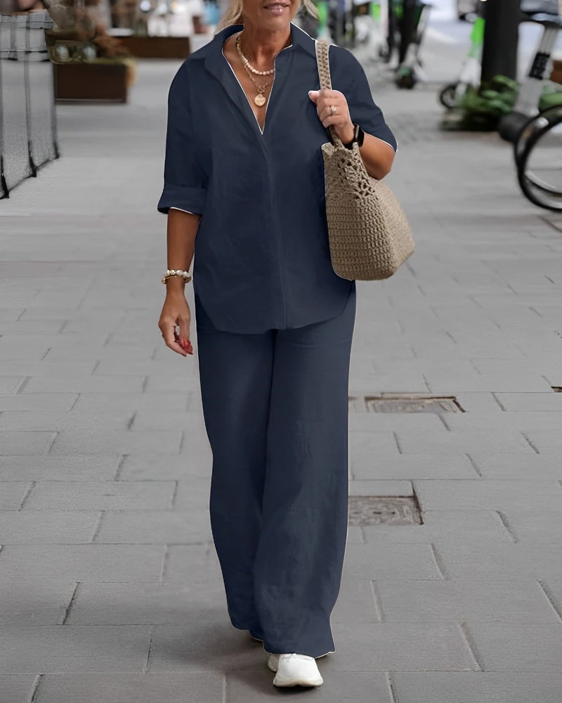 Nord Taschen | Relaxed Leinenhose mit Luftigem Sitz für Damen