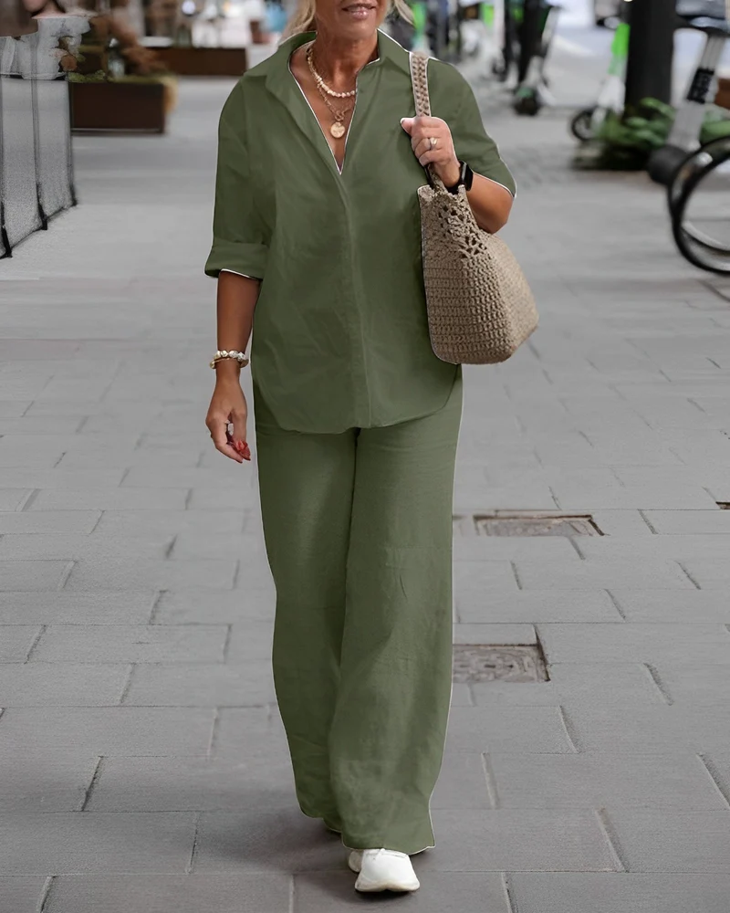 Nord Taschen | Relaxed Leinenhose mit Luftigem Sitz für Damen