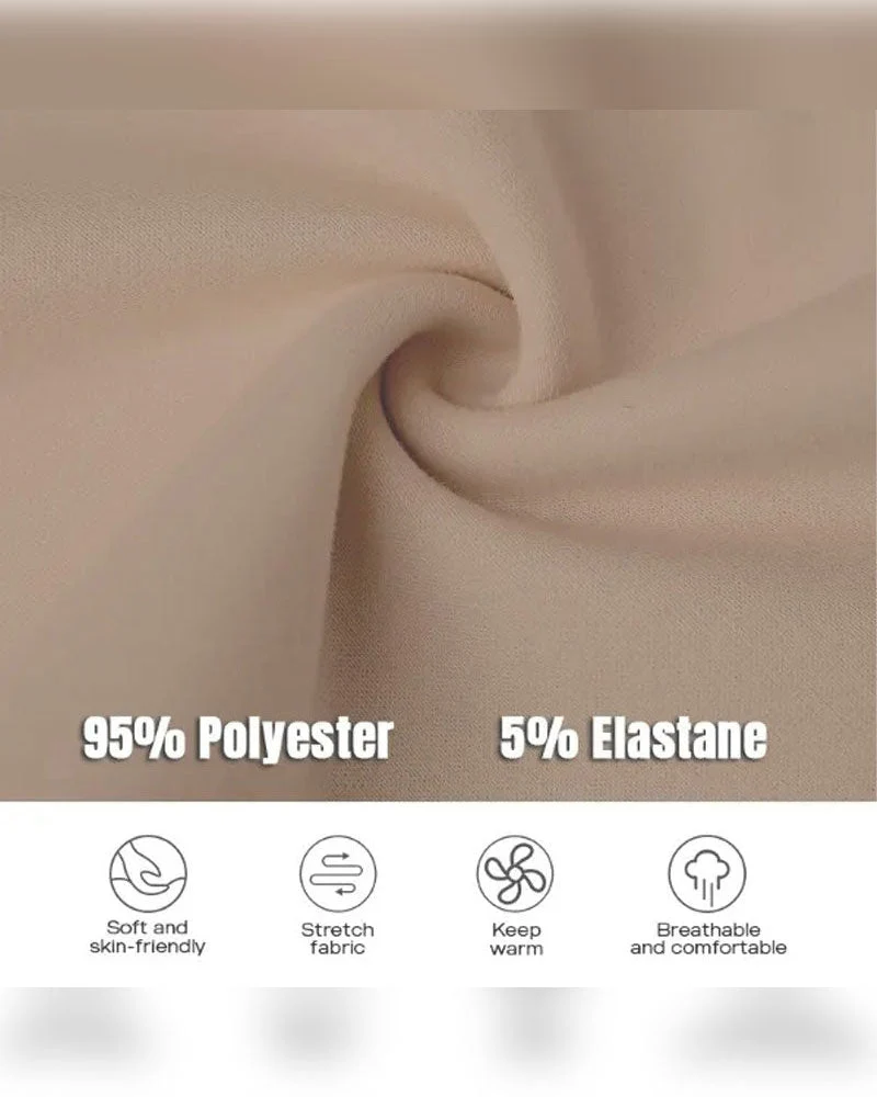 Sweatshirtkleid mit Langen Ärmeln Reißverschluss und Schlitz