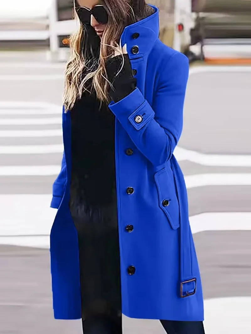 Lange wasserdichte Trenchcoat für Frauen