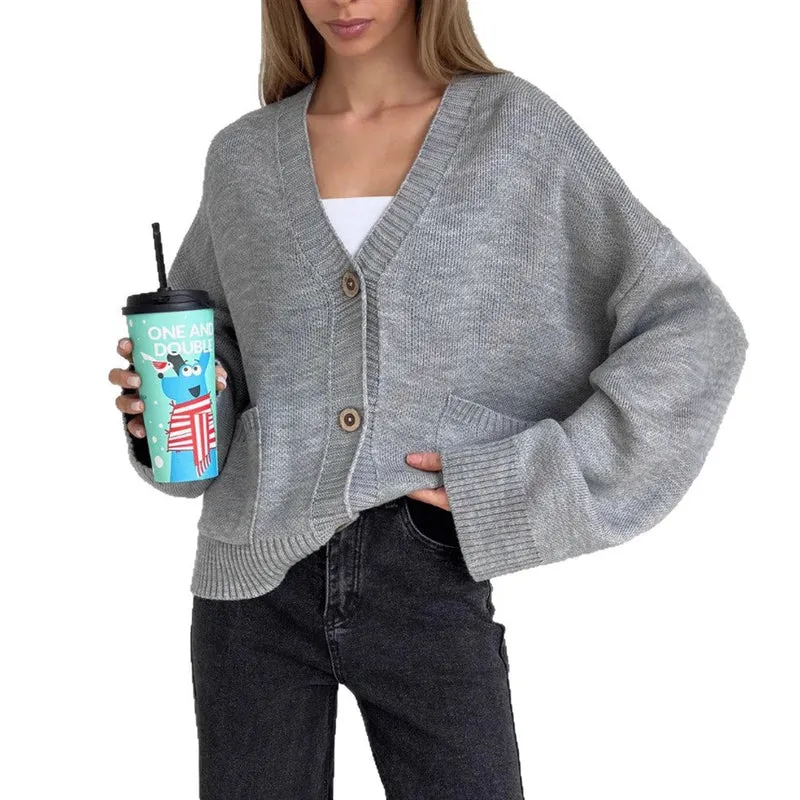 Damen Grobstrukturierter Cardigan mit praktischen Taschen Nord Taschen