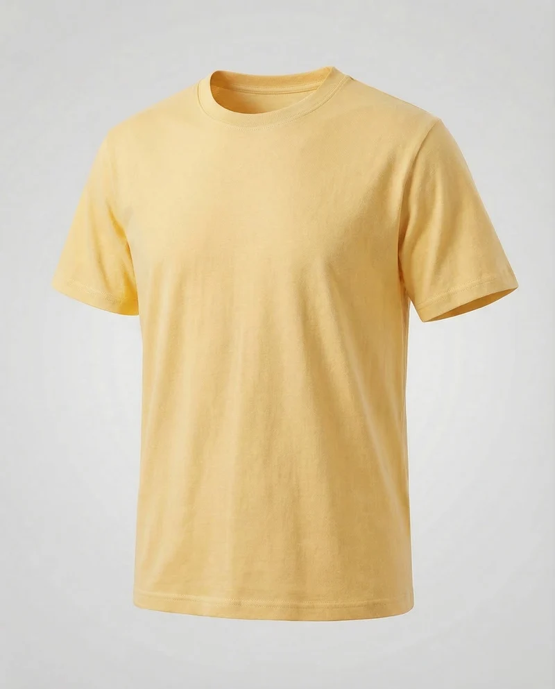 Herren Kurzarm-Baumwollshirt Rundhalsausschnitt
