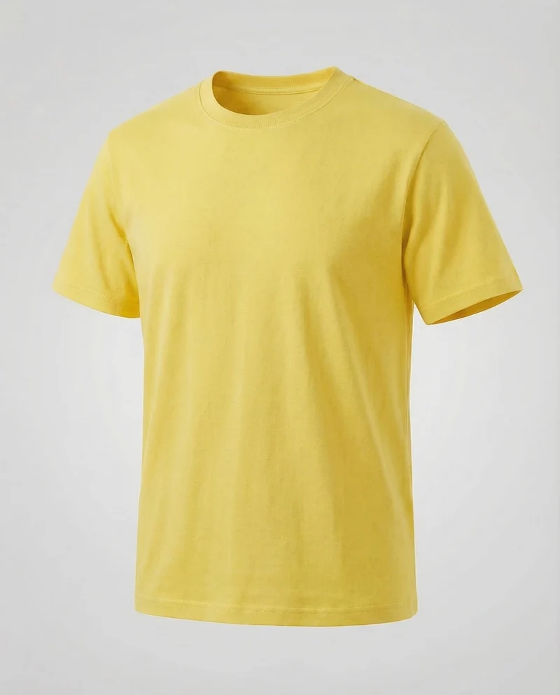 Herren Kurzarm-Baumwollshirt Rundhalsausschnitt