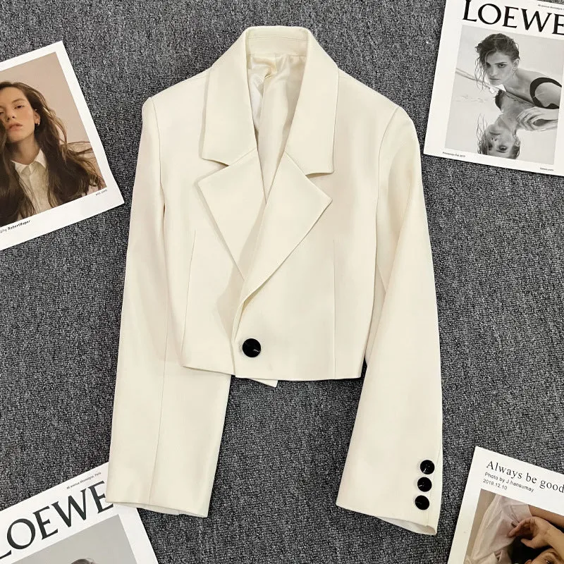 Damen Blazerjacke mit tailliertem Schnitt und elegantem Revers