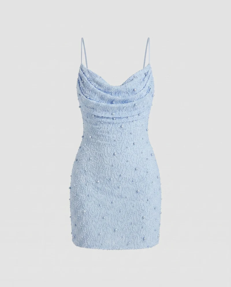 Damen Figurbetontes Minikleid mit strukturiertem Obermaterial Nord Taschen