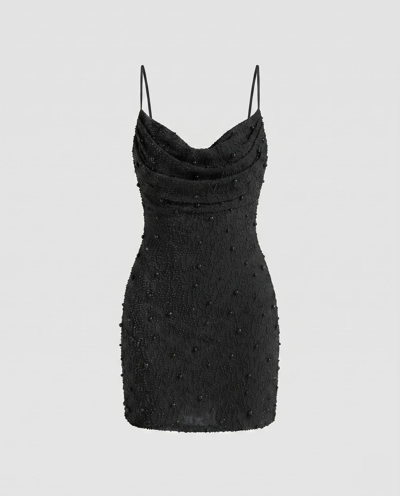 Damen Figurbetontes Minikleid mit strukturiertem Obermaterial Nord Taschen