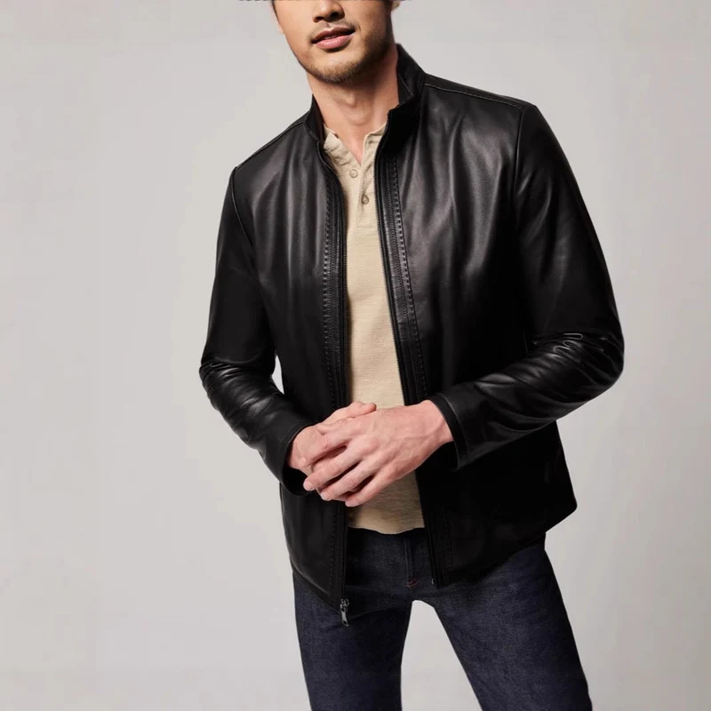 Herren elegante jacke mit sportlichem Reißverschluss