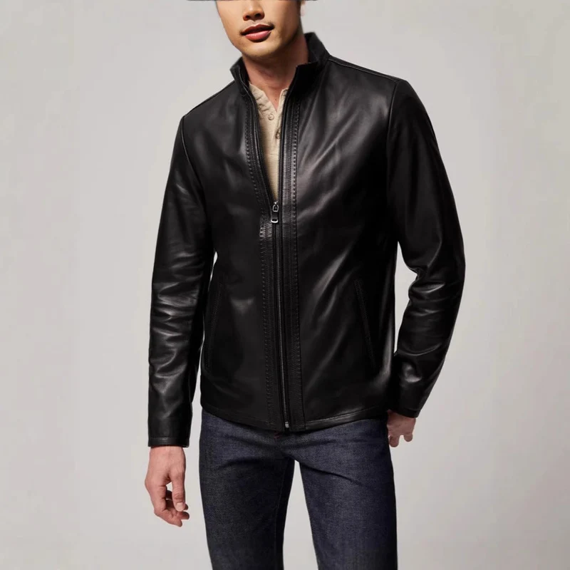 Herren elegante jacke mit sportlichem Reißverschluss