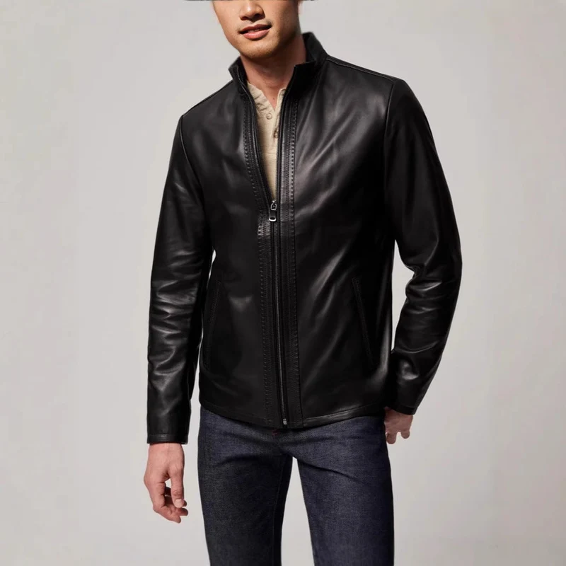 Herren elegante jacke mit sportlichem Reißverschluss