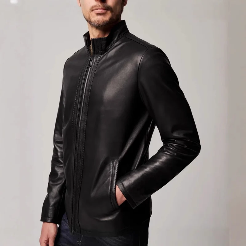 Herren elegante jacke mit sportlichem Reißverschluss