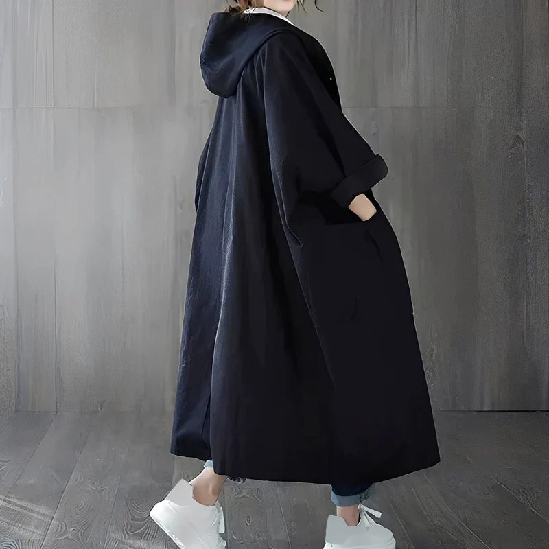 Moderner Trenchcoat mit Taschen für Frauen