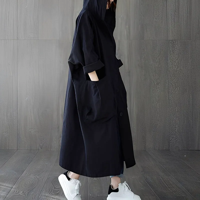 Moderner Trenchcoat mit Taschen für Frauen