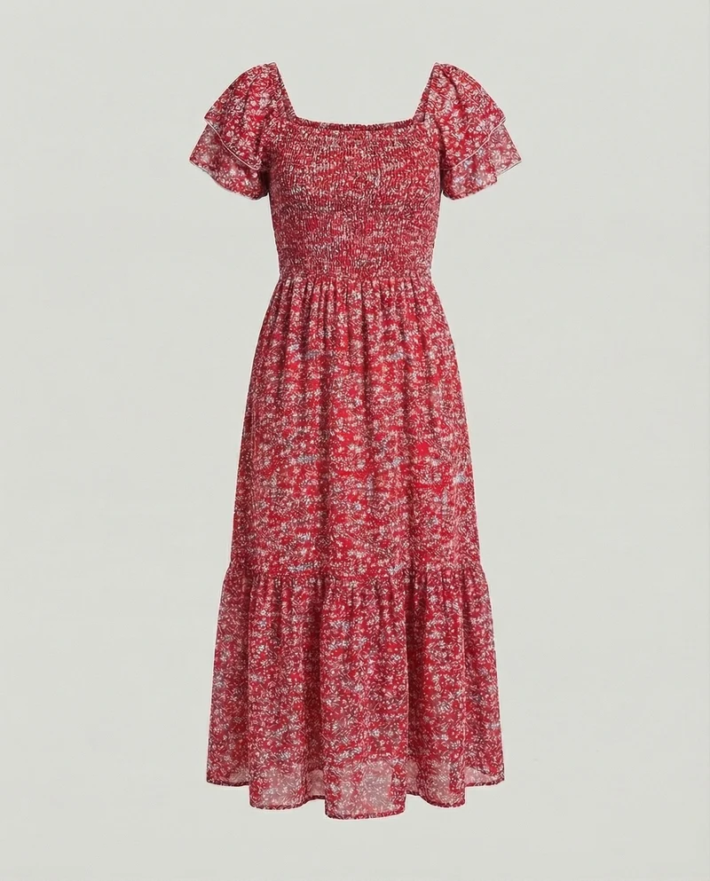 Damen Sommerkleid Off Shoulder