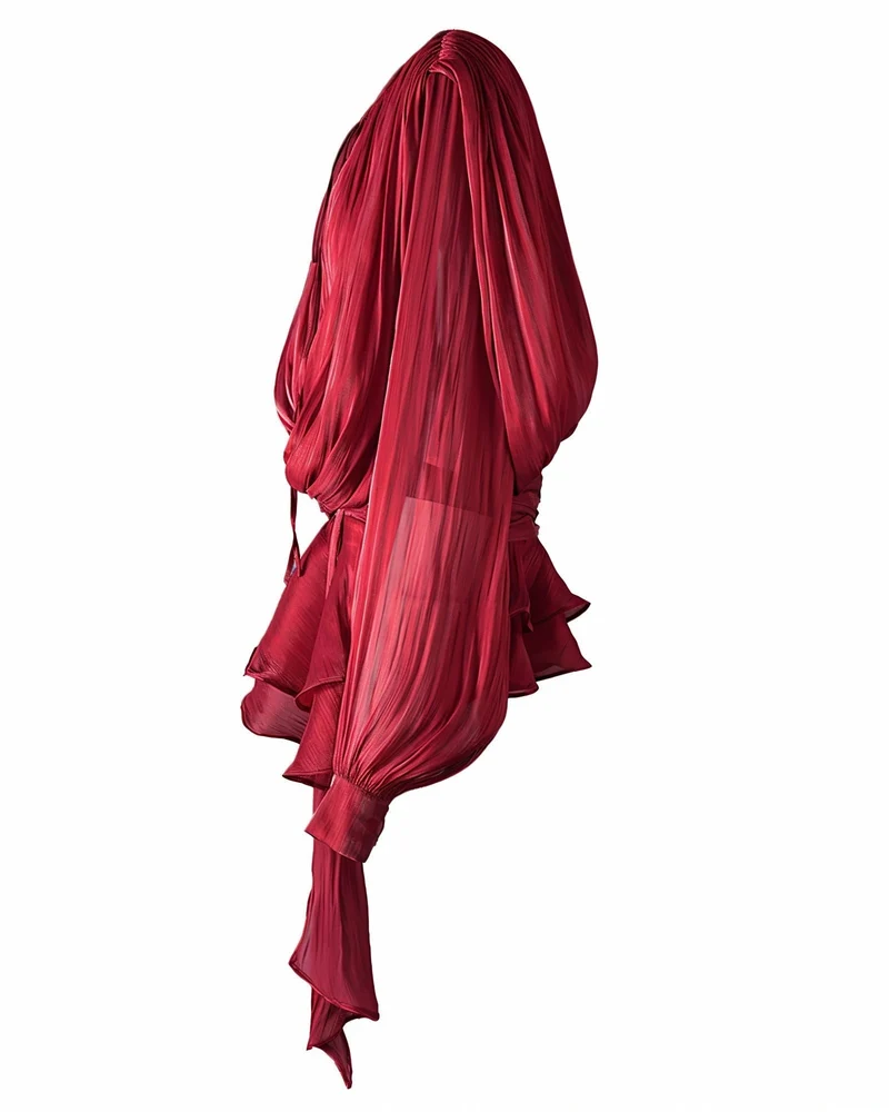 Rüschen-Minikleid