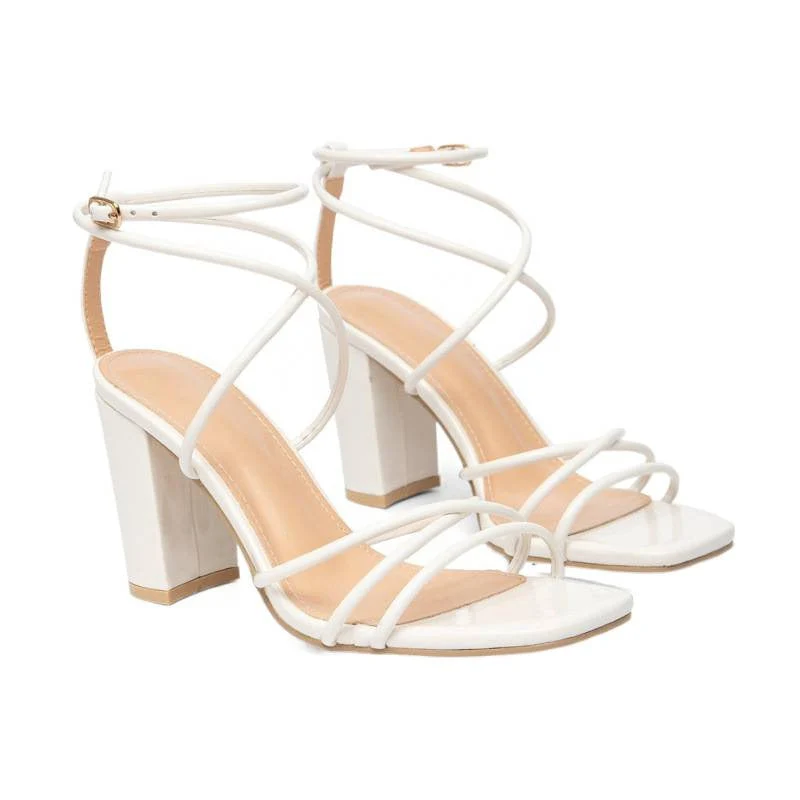Damen elegante Riemchen-Sandaletten mit stilvollem Blockabsatz und verstellbarem Riemen Nord Taschen