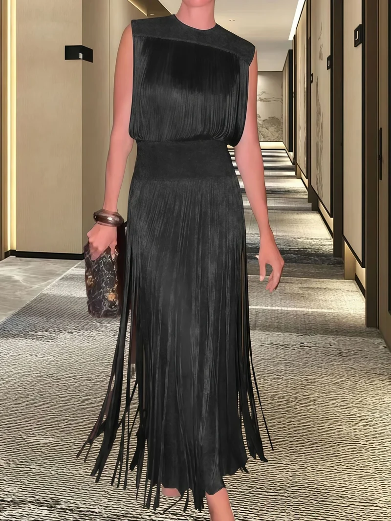 Damen Elegantes Abendkleid mit schwingendem Saum