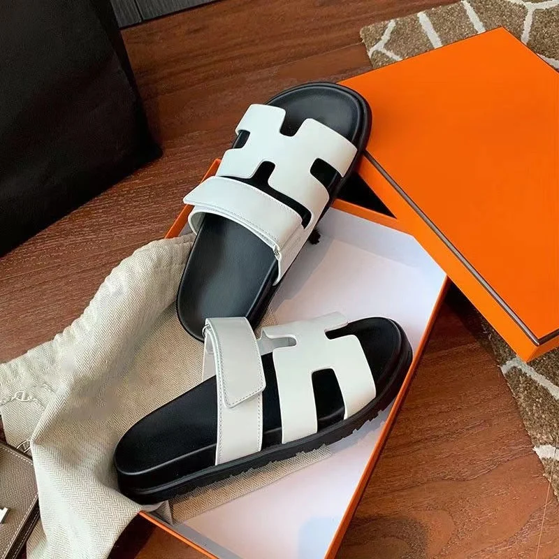 Damen Bequeme Zehentrenner-Sandalen mit breiten Riemen und rutschfester Sohle Nord Taschen