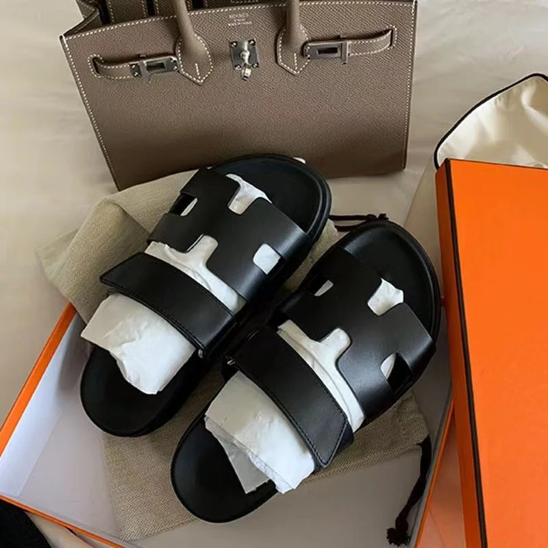 Damen Bequeme Zehentrenner-Sandalen mit breiten Riemen und rutschfester Sohle Nord Taschen