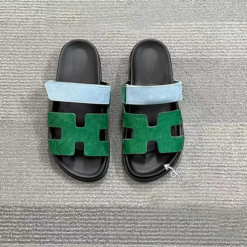 Damen Bequeme Zehentrenner-Sandalen mit breiten Riemen und rutschfester Sohle Nord Taschen