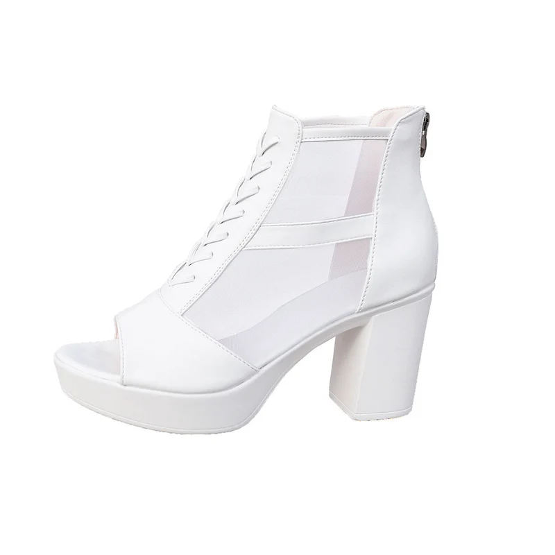 Damen Sexy High-Heels mit transparenten Einsätzen