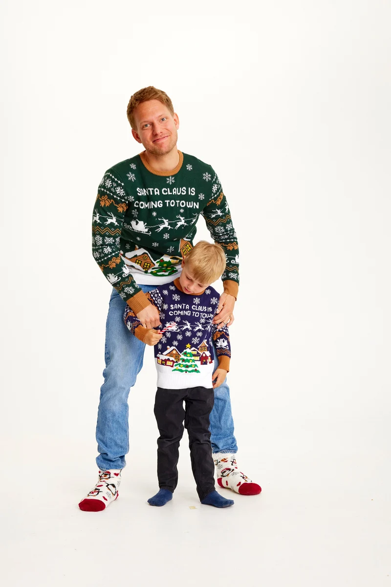Der Weihnachtsmann kommt in die Stadt Marine Herren