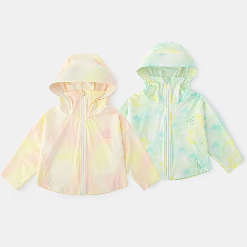 Unisex nan leichte atmungsaktive Kinder Sonnenjacke mit Kapuze und UV Schutz Nord Taschen