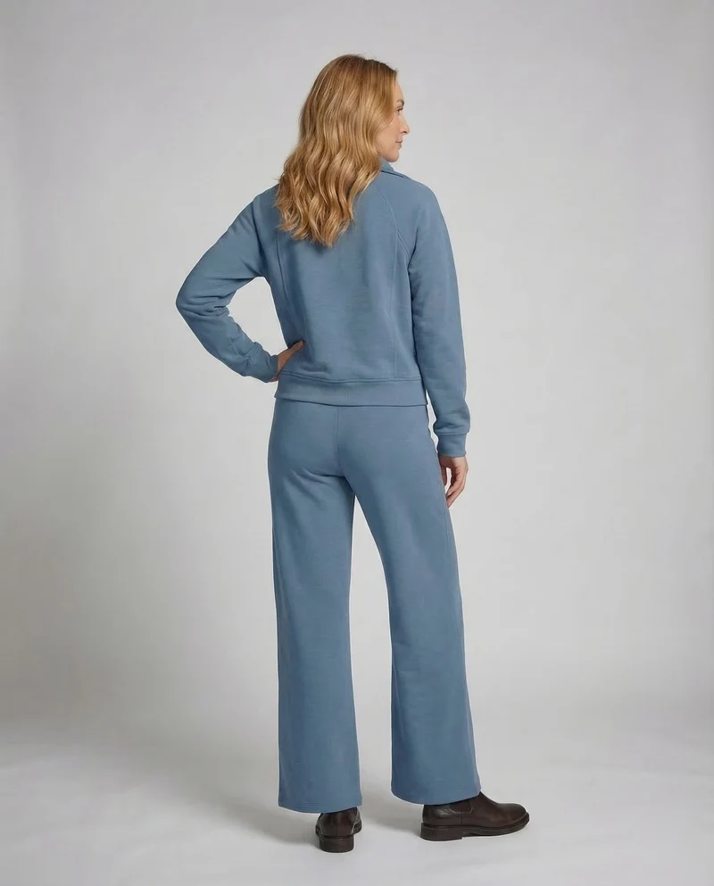 Damen Sweatpullover-Set Palazzohose