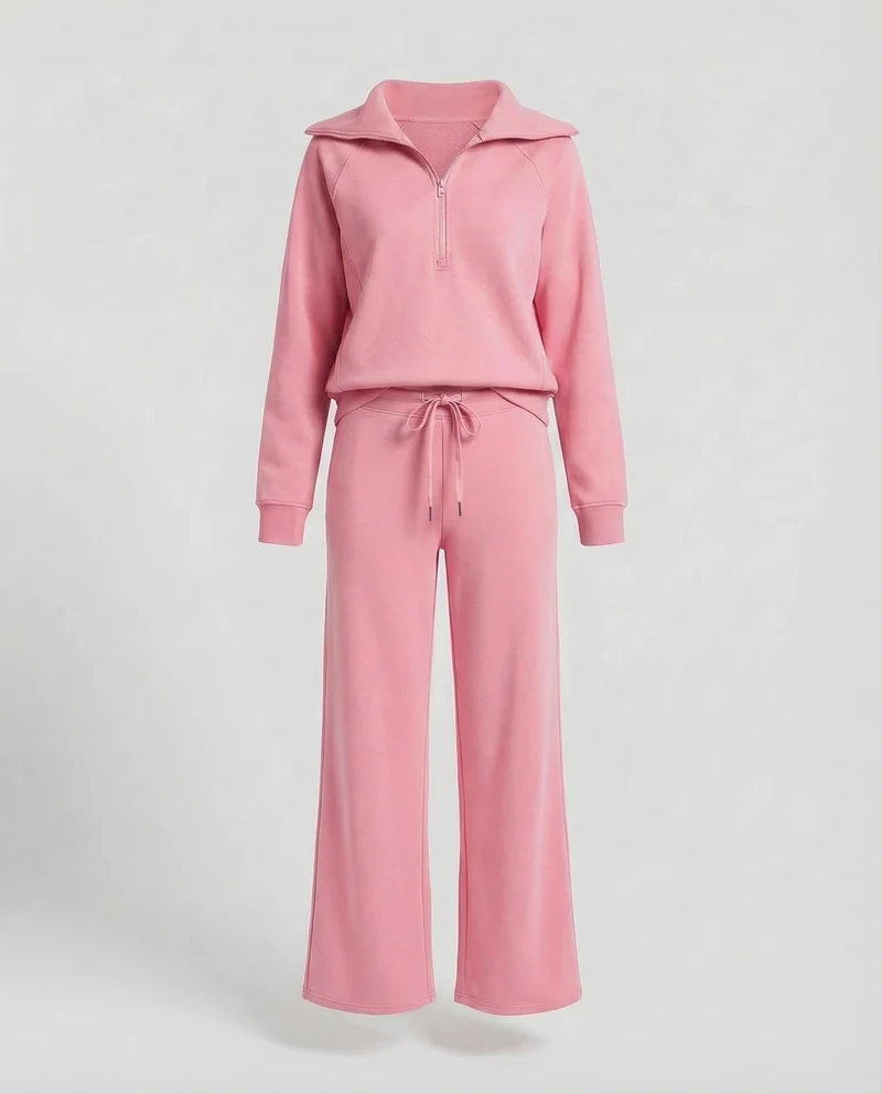 Damen Sweatpullover-Set Palazzohose