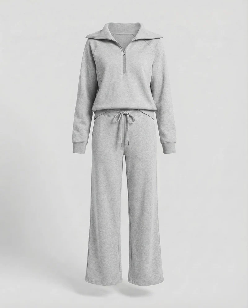 Damen Sweatpullover-Set Palazzohose