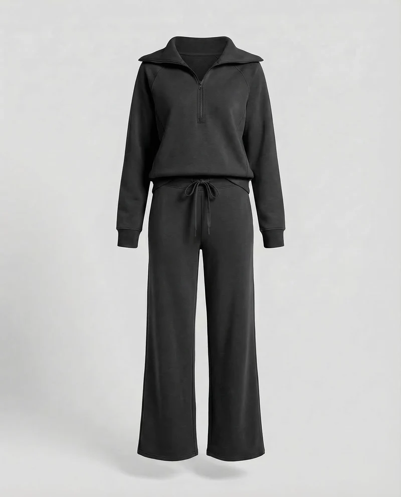 Damen Sweatpullover-Set Palazzohose
