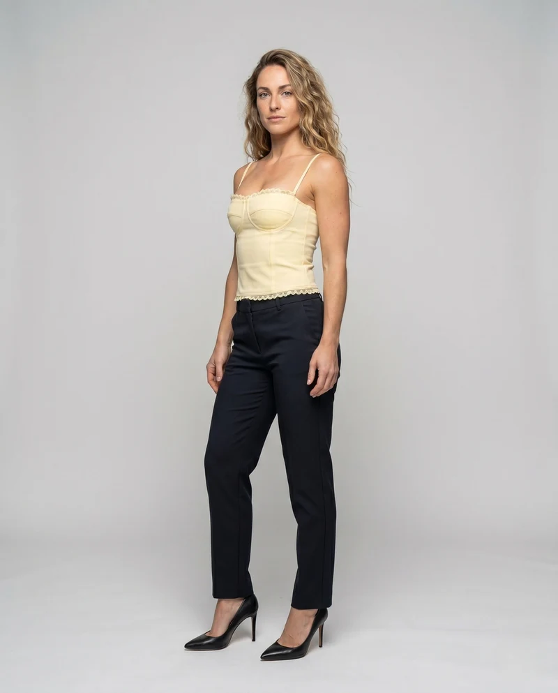 Damen Korsett-Top mit Spitzendetails