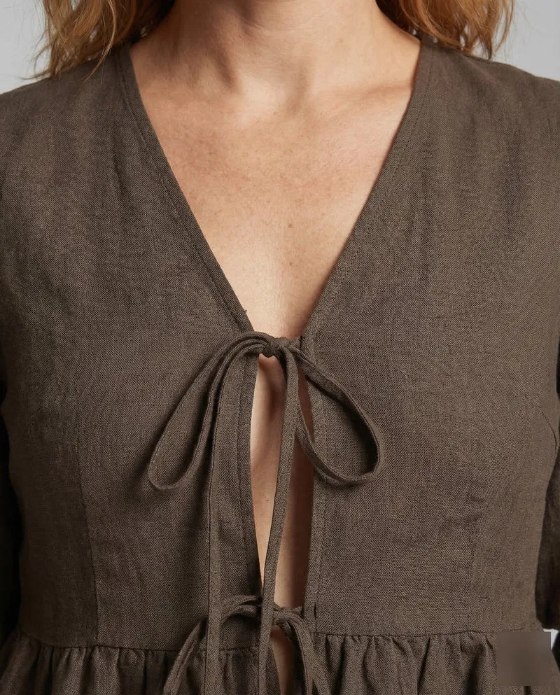 Damen Peplumbluse-Set Taillierter Maxirock