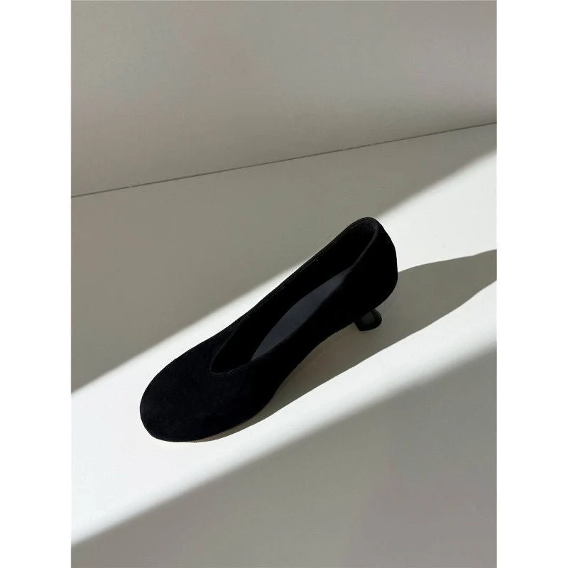 Damen elegante Pumps mit modischem Trichterabsatz