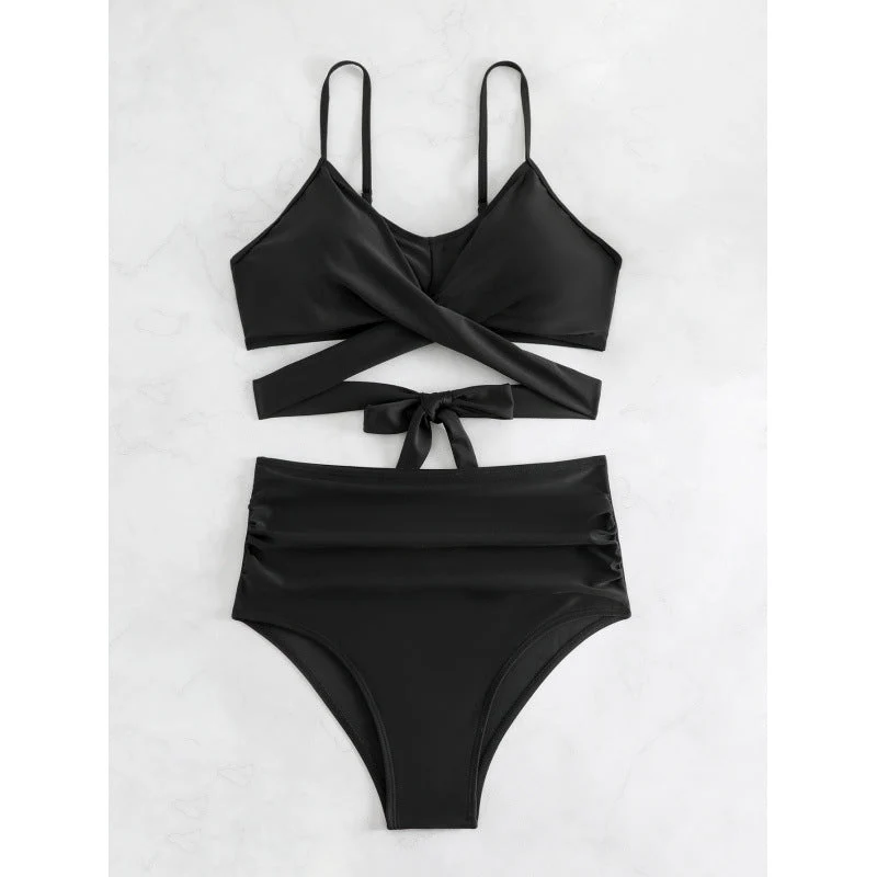 Damen Bikiniset mit hohem Bund und geknotetem Oberteil Nord Taschen