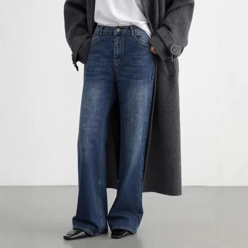 Herren lässige Bootcut Jeans mit modernen Waschungen