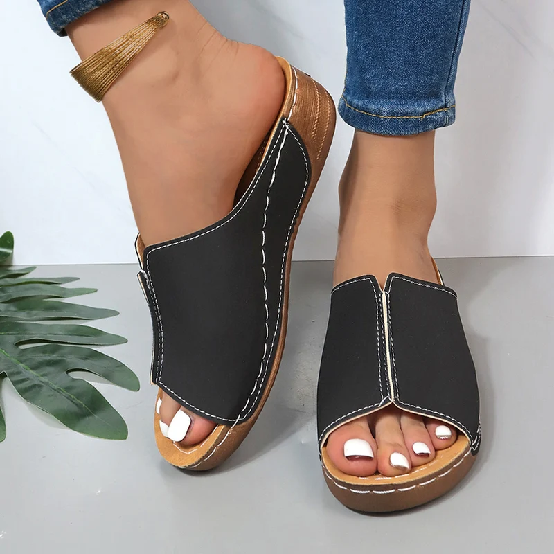 Damen lässige Pantoletten mit ergonomischer Fußbettung