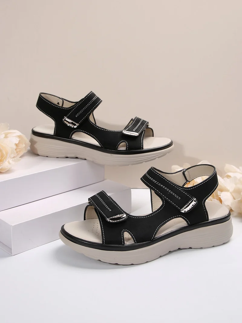Damen Komfortable Sandalen mit verstellbarem Riemendesign und weich gepolstertem Fußbett